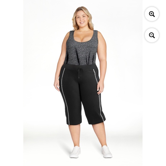 Athletic Works Women’s Plus Black Dri More Bermuda Pants Size 2X NWT - Picture 2 of 6